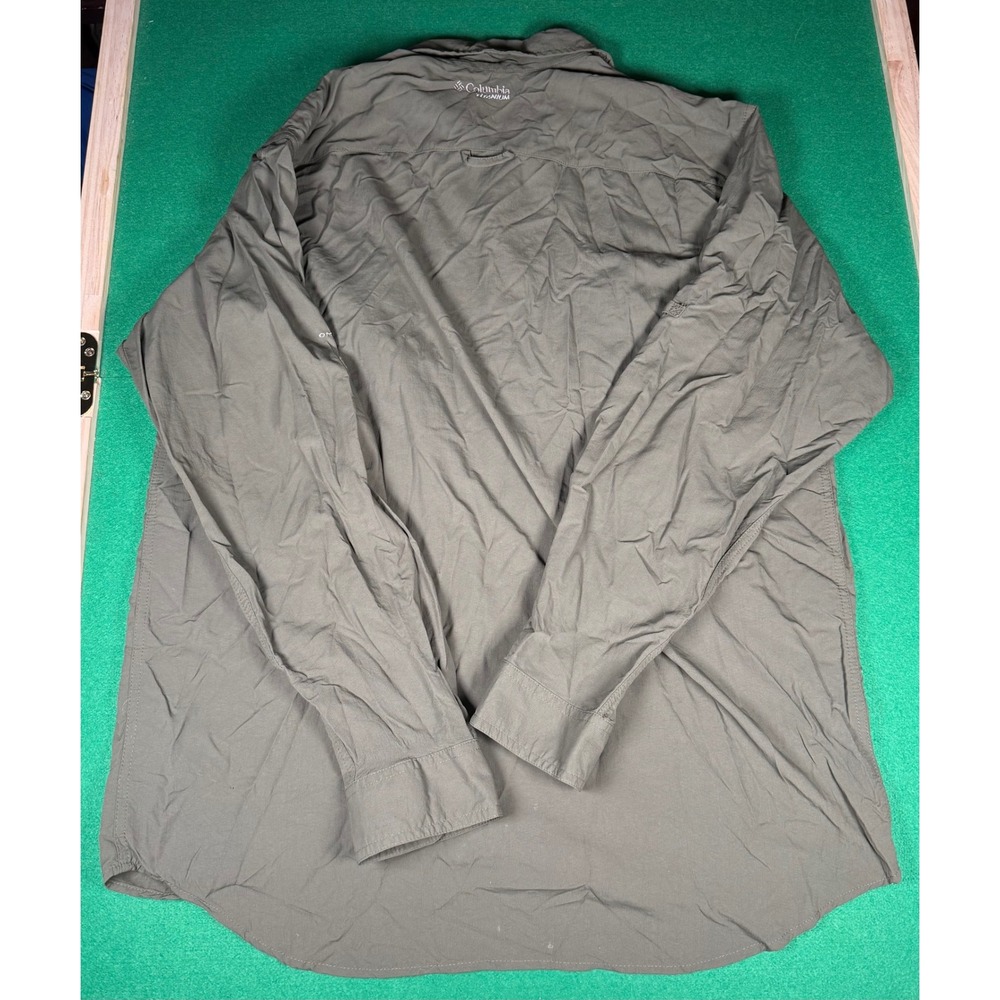Columbia Omnishade Titanium Long Sleeve Button Up Shirt Men's Large Outdoors - Picture 5 of 8